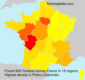 Surname Cordeau in France Surname Cordeau in France