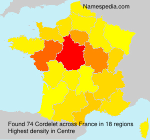 Surname Cordelet in France Surname Cordelet in France