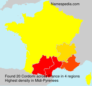 Surname Cordomi in France Surname Cordomi in France