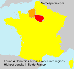 Surname Corinthios in France Surname Corinthios in France