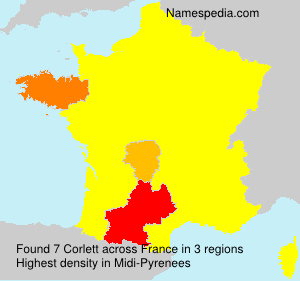 Surname Corlett in France