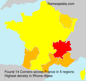 Surname Cornero in France