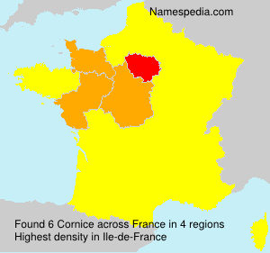 Surname Cornice in France Surname Cornice in France