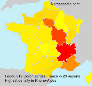 Surname Coron in France Surname Coron in France