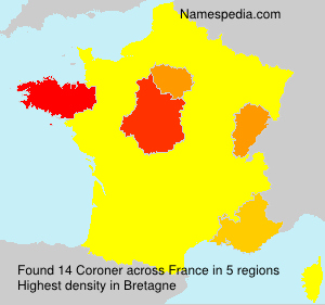 Surname Coroner in France Surname Coroner in France