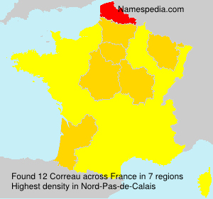 Surname Correau in France Surname Correau in France