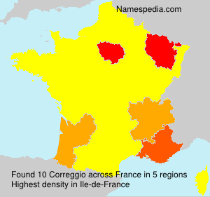 Surname Correggio in France Surname Correggio in France