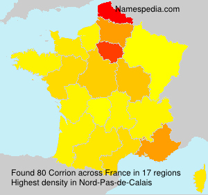 Surname Corrion in France Surname Corrion in France