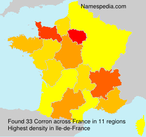 Surname Corron in France Surname Corron in France