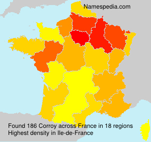 Surname Corroy in France Surname Corroy in France