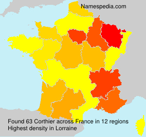 Surname Corthier in France Surname Corthier in France