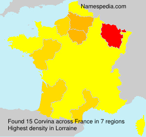 Surname Corvina in France Surname Corvina in France