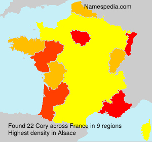 Surname Cory in France Surname Cory in France