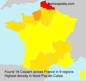 Surname Cosaert in France Surname Cosaert in France