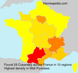 Surname Cosandey in France Surname Cosandey in France