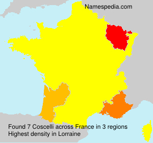 Surname Coscelli in France Surname Coscelli in France