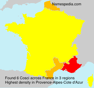 Surname Cosci in France Surname Cosci in France