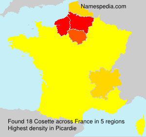 Surname Cosette in France Surname Cosette in France