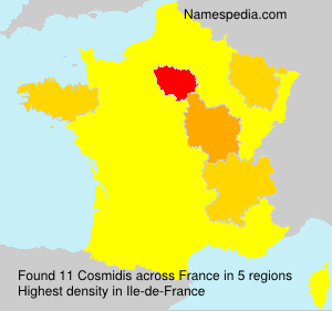 Surname Cosmidis in France Surname Cosmidis in France