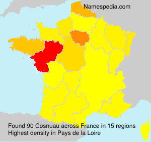 Surname Cosnuau in France Surname Cosnuau in France