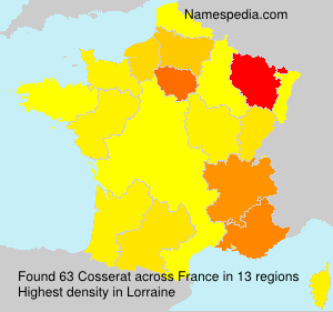 Surname Cosserat in France Surname Cosserat in France