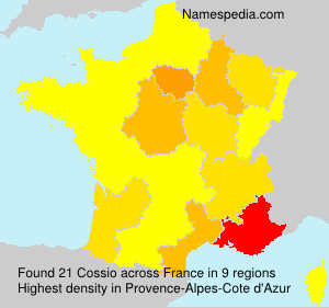 Surname Cossio in France Surname Cossio in France