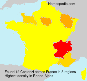 Surname Costanzi in France Surname Costanzi in France