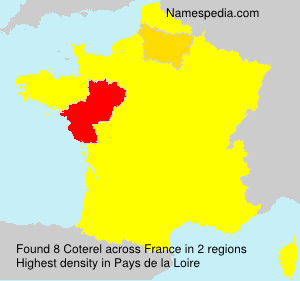 Surname Coterel in France Surname Coterel in France