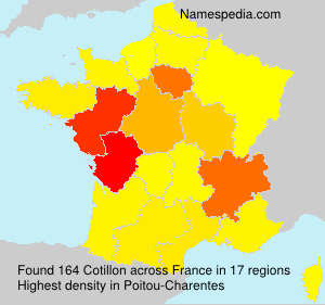 Surname Cotillon in France Surname Cotillon in France