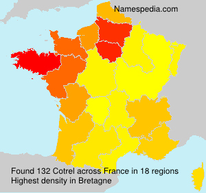 Surname Cotrel in France Surname Cotrel in France