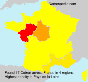 Surname Cotron in France Surname Cotron in France