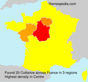 Surname Cottance in France Surname Cottance in France