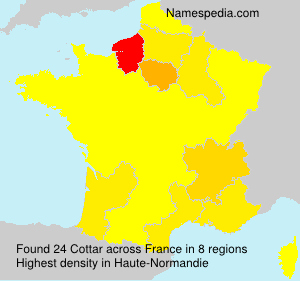 Surname Cottar in France Surname Cottar in France