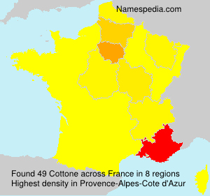 Surname Cottone in France Surname Cottone in France