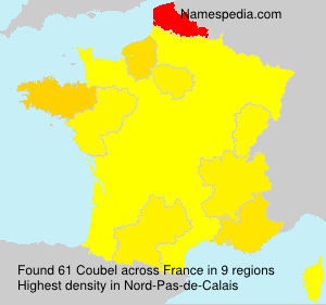 Surname Coubel in France Surname Coubel in France