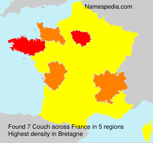 Surname Couch in France Surname Couch in France