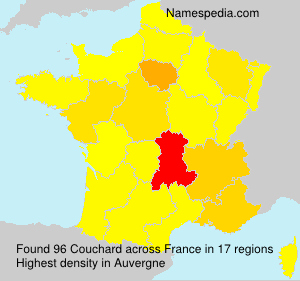Surname Couchard in France