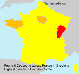 Surname Coucogne in France