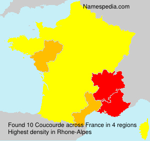Surname Coucourde in France Surname Coucourde in France