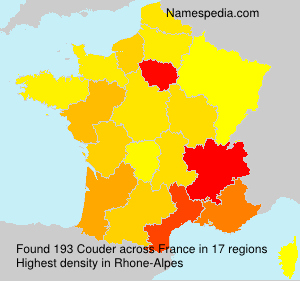 Surname Couder in France Surname Couder in France