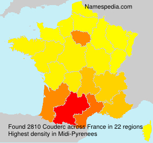Surname Couderc in France Surname Couderc in France