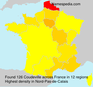 Surname Coudeville in France Surname Coudeville in France