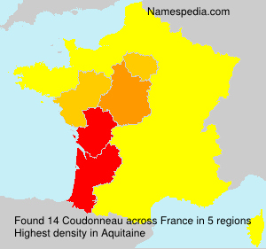 Surname Coudonneau in France Surname Coudonneau in France