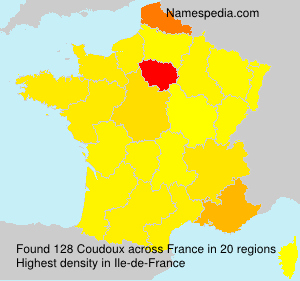 Surname Coudoux in France Surname Coudoux in France