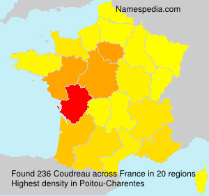 Surname Coudreau in France Surname Coudreau in France