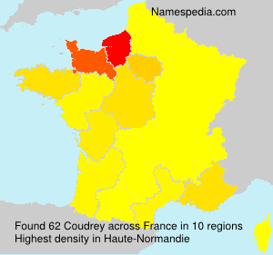 Surname Coudrey in France Surname Coudrey in France