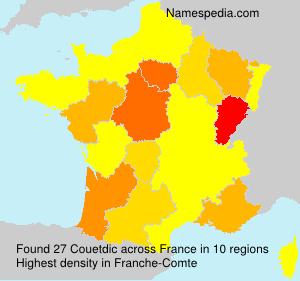 Surname Couetdic in France Surname Couetdic in France