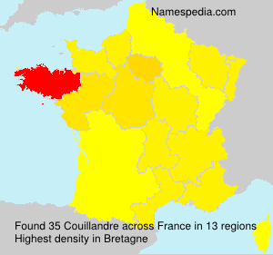 Surname Couillandre in France