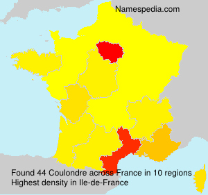 Surname Coulondre in France Surname Coulondre in France