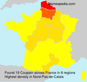 Surname Coupain in France
